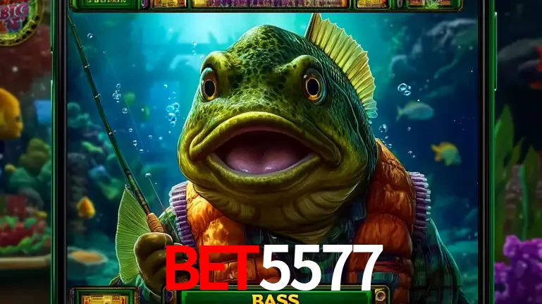 Personagem de peixe pescador do popular jogo de slot com tema de pescaria, uma das emocionantes opções de caça-níqueis para jogar e ganhar no cassino BET5577.